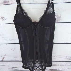 Victoria's Secret Super Sexy Black Corset Bustier